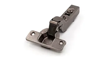  - Петля с доводчиком вкладная, 105гр, рег.эксц., без планки, Clip On, титан, TALISMAN