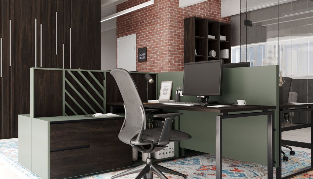 В интерьере