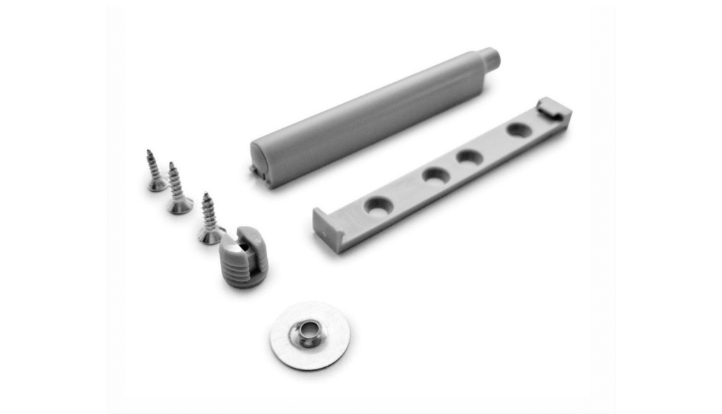 Толкатель накладной, магнитный наконечник, серый, длинный, с отв пластиной (500 шт/кор), GELONY