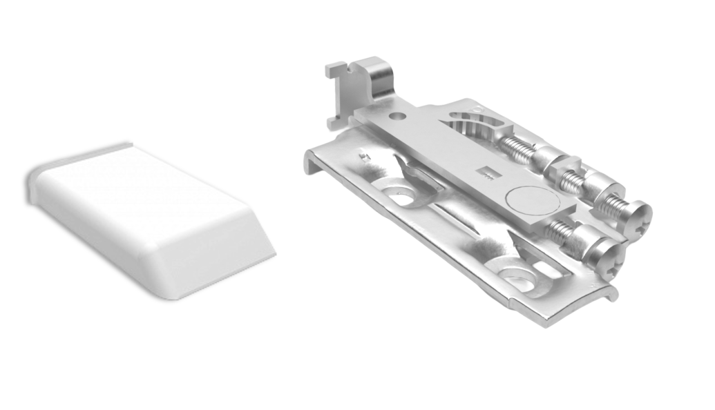 Навес, верхн база, металл/заглуш.белая, прав, саморез, 90кг на 2шт, Strong МФС-77
