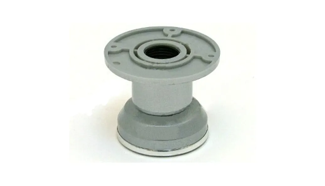 Опора, декор, регул, модель ДК-2, h=120 d=50 125 кг, пластик сереб/хром, 50шт./кор, МИКРОН